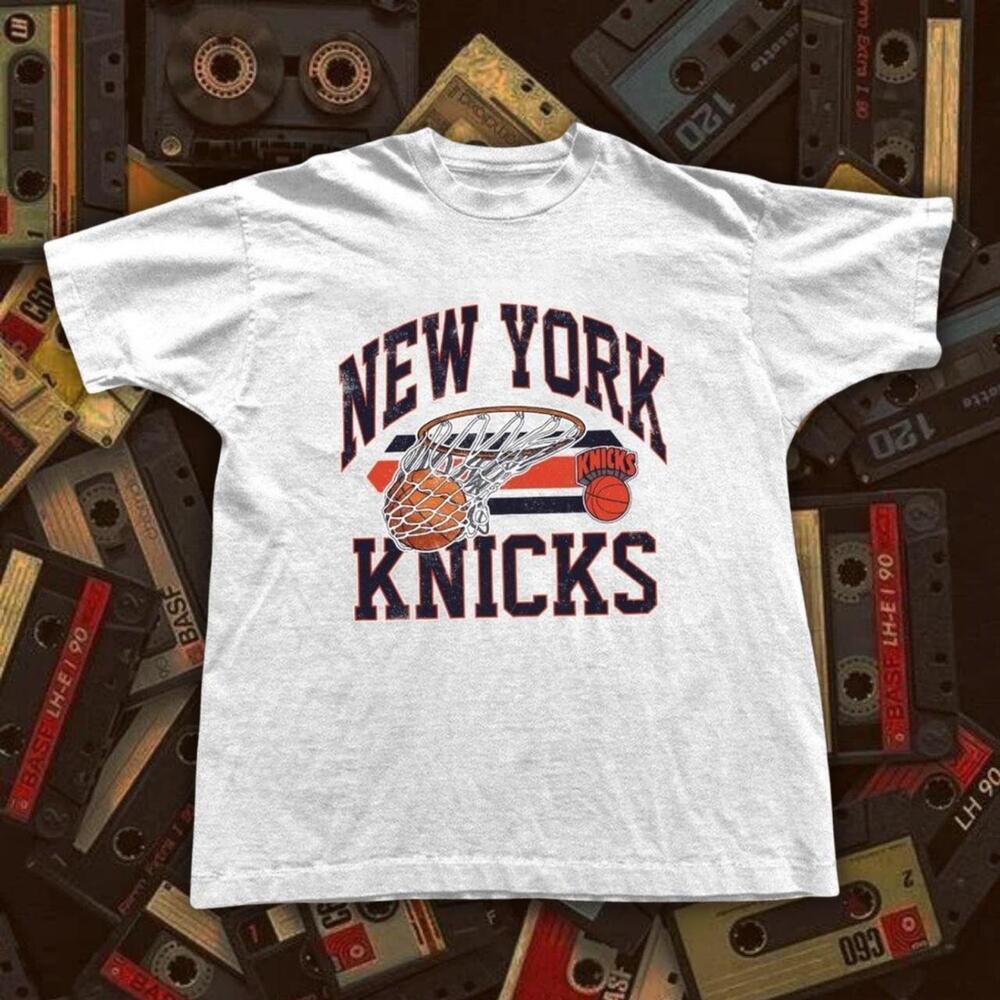 90S New York Knicks White T-Shirt